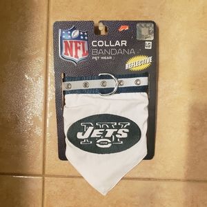 Ny jets nwt dog collar bandana size large